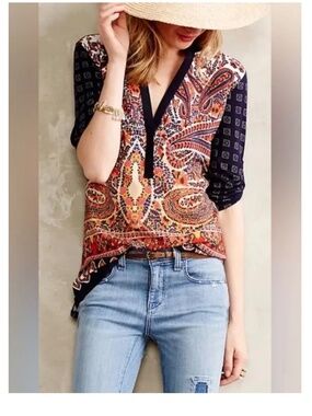 Anthropologie Persian pear tee by Tiny